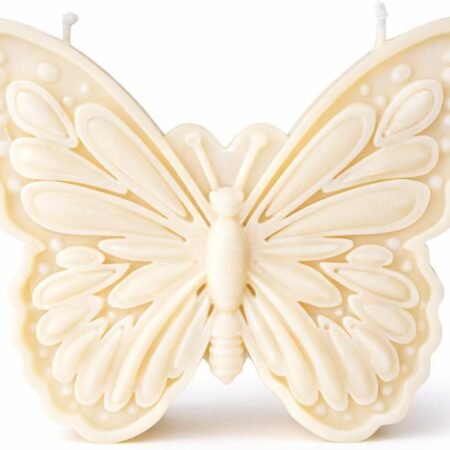 Butterfly Decorative Candle – Sculptural Soy Wax Candle, Aesthetic Home Decor Accent, Handmade Butterfly Shape Candle for Shelf, Coffee Table, Spring Decor or Gift
