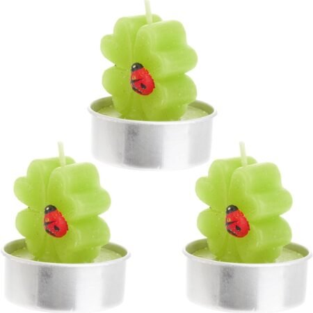Handmade Paraffin Decorative Cactus Tealight Candles Green 6pcs