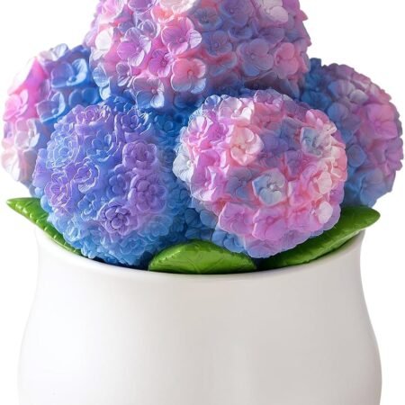 Hydrangea Potting Scented Vegetable Wax Candle Home Decora for Mother's Day