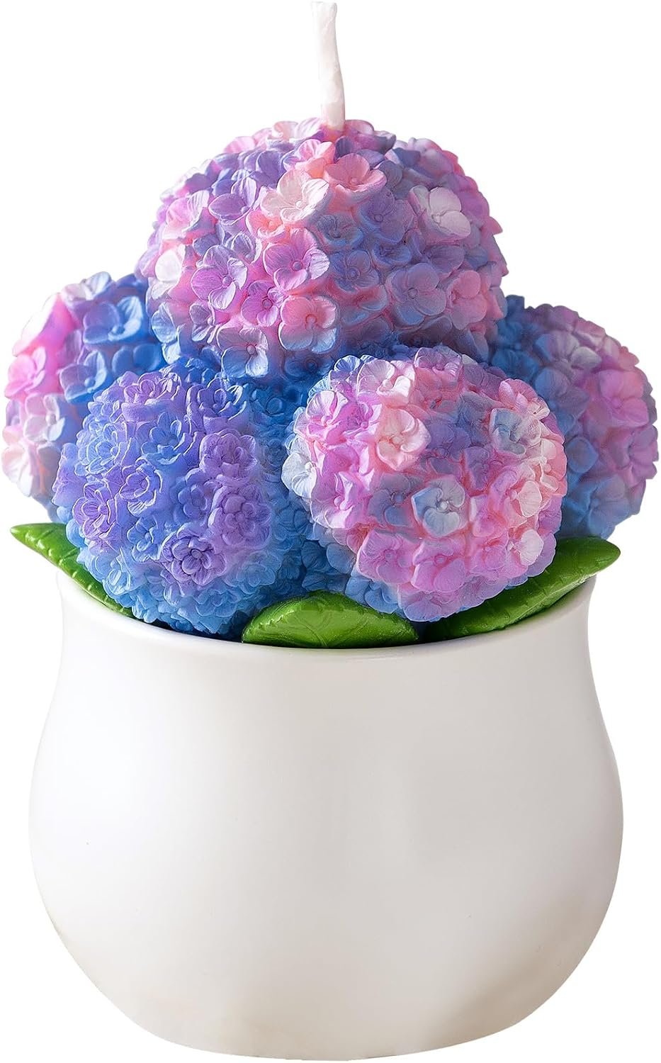 Hydrangea Potting Scented Vegetable Wax Candle Home Decora for Mother's Day