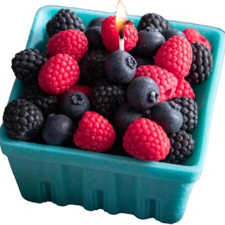 Berries Fruit Basket Scented Vegetable Wax Candle